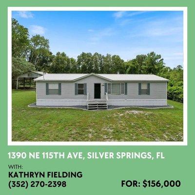 Just Sold 
1390 NE 115th Ave Silver Springs FL