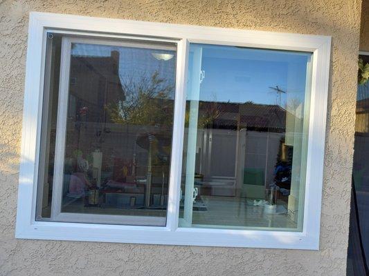 Kitchen window from outside.