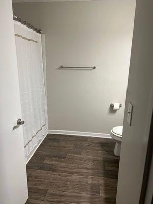 Guest bathroom of a 2 bedroom