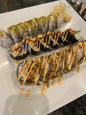 Bulgogi Roll, Eel-Tastic, and Golden