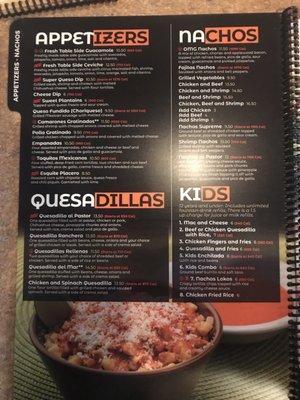 New menus page 1