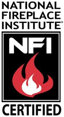 Certification from the National Fireplace Institute.