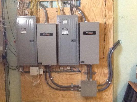 400 Amp service with 2 200 amp transfer switch