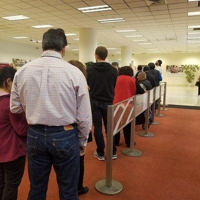 This is the most frustrating part of this location - the wait. At any given time during open hours, there are 20 people in line. (2/6/2018)