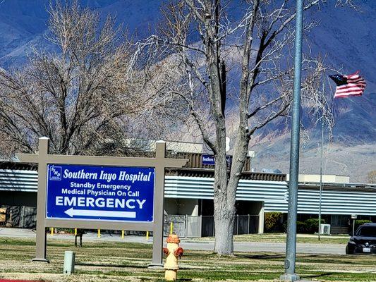 SIHD Sign on E. Locust in Lone Pine, CA