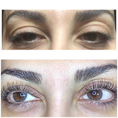 Lash Lift ,no mascara no curling wands just lifted natural lashes that last 6-8 weeks