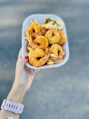 Jumbo Prawns and Chips