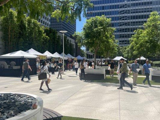 Beautiful sunny day at the Century City Farmers market