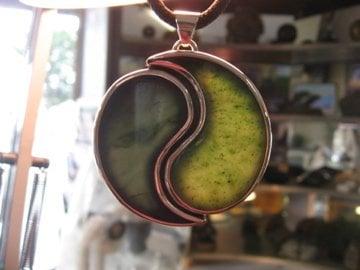 Custom Designed Jade and Silver Pendant