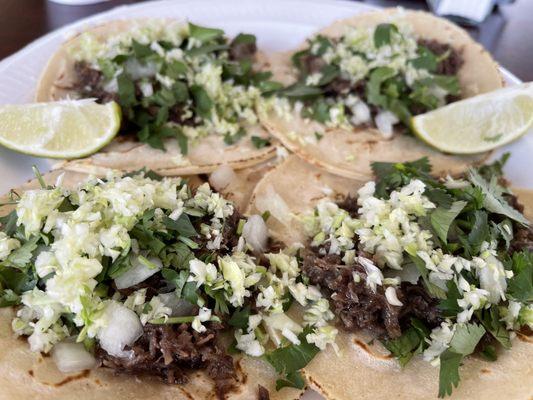 The best barbacoa tacos