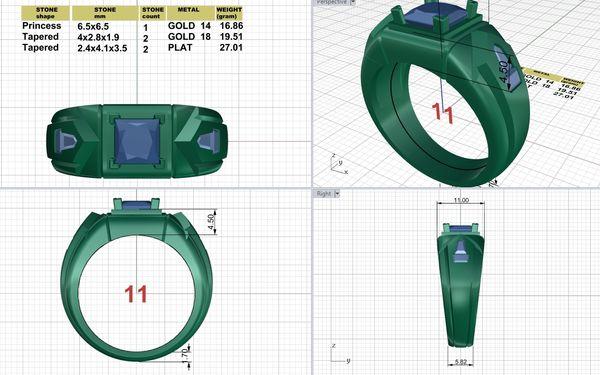 You dream it & we make that special piece of jewelry you've always wanted a dream come true. CAD computer graphic design.