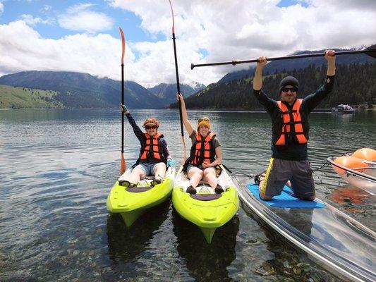 Wallowa Lake in Joseph Oregon Glass Bottom kayak rentals and tours