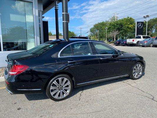 My mercedes e300 at mb nanuet when i picked it up in 2020