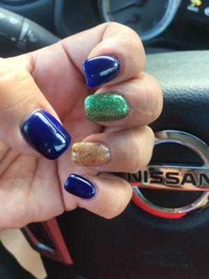 Love my gel color!! Notre Dame