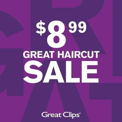 Haircut  SALE  $8.99    Sat2/16/19 - FRi 2/22/19