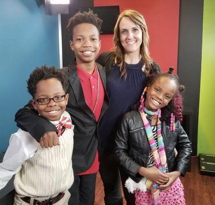 Couch Kelly,  Words In Motion Acting Studio with the Rankins kids.  Doing big things!