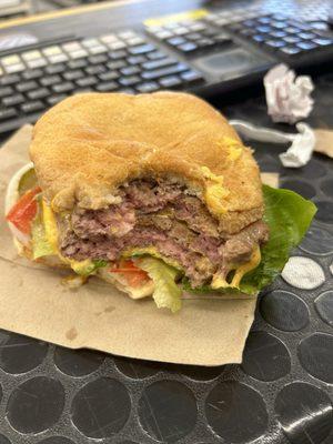 So I ordered this baconater burger from here and this is what I received.