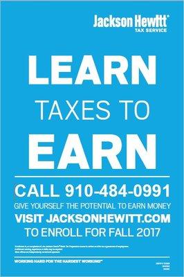 Deadline to Register for Tax Classes is September 1st!