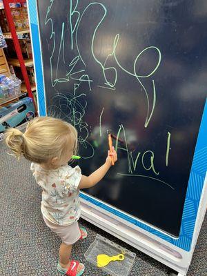 Come leave us a message on our Giant Boogie Board