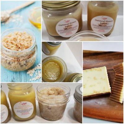 Oatmeal Sugar Scrub, Lotions, Creams, soap bar for eczema, psoriasis, and extremely dry skin