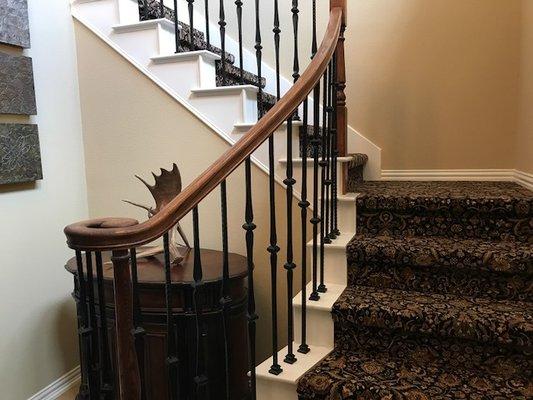 Stairs Remodeling - Carpet, Wood & Balusters