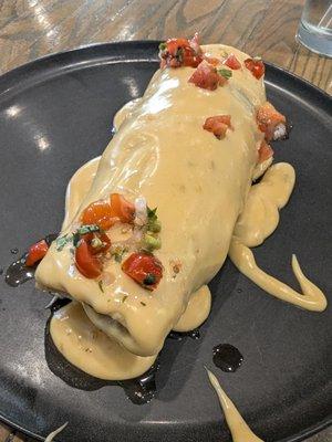 Short rib breakfast burrito.