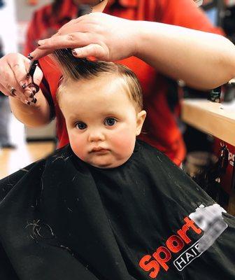 Baby boy's first haircut!