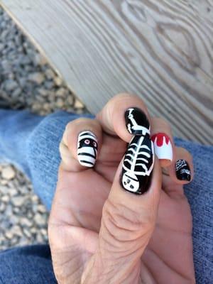 Halloween nails by Emily