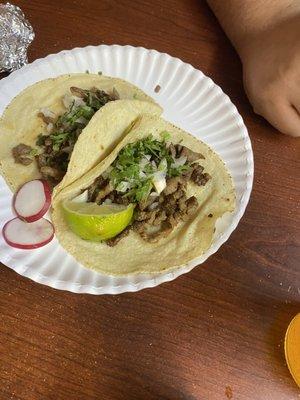 carne asada tacos