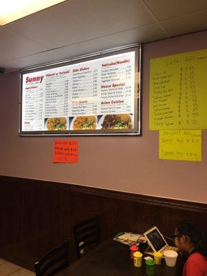 Menu Board and Specials