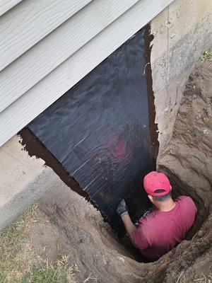 Outside crack repair