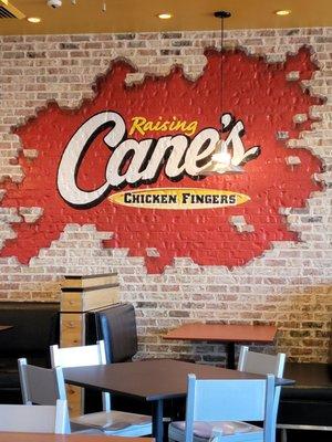 The wall at Raising Canes