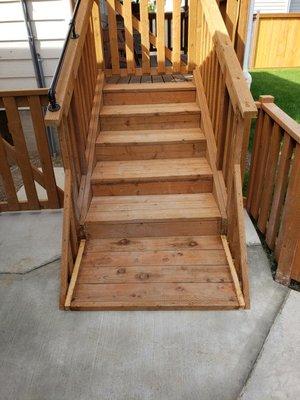 Custom stairs to increase ease of access