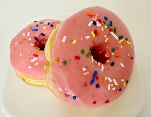 Strawberry donuts