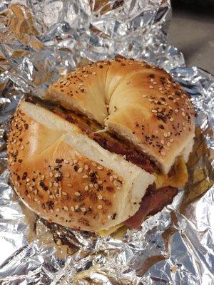 Bacon, Egg, & Cheese on an Everything Bagel