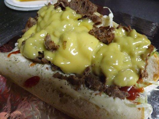 Philly style cheese steak