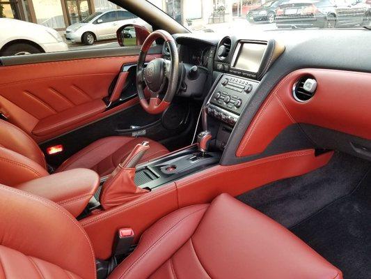 2018 Nissan GT-R interior all cleaned up!