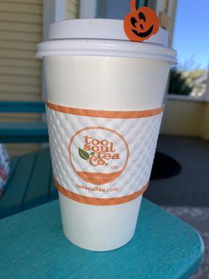 Stop in at Too Soul Tea for some warm chai or latte! Great fall weather and great service!!