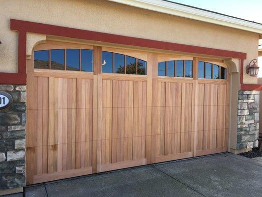 Carriage House Overlay Collection, Fijian Mahogany Wood, Tinted Glass