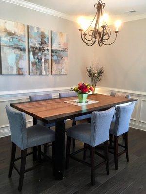 Zebrawood + Wenge Table