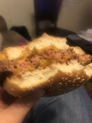 Uncooked quarter pounder