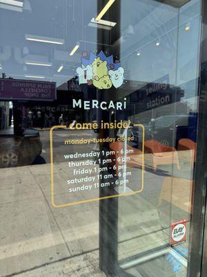 Signage on store hours