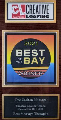 Best of the Bay 2021 Best Massage Therapist