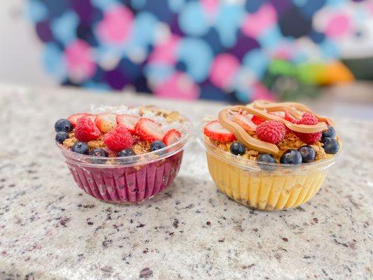 Açai bowl and Mango Bowl

Fresh fruit base!