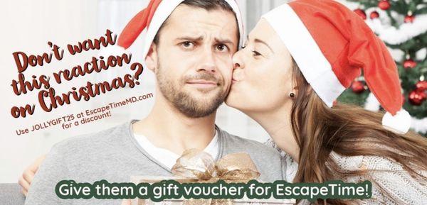 Escape room gift certificate discounts