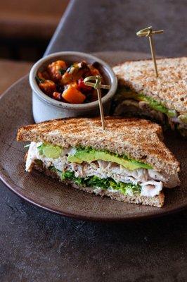 Smoked Turkey and Avocado at Lunch