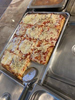 Sicilian pizza Dominican style $1.99 SL