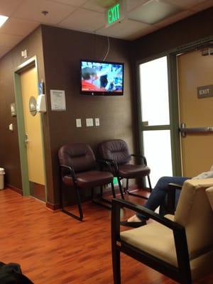 Nice waiting room for surgery.