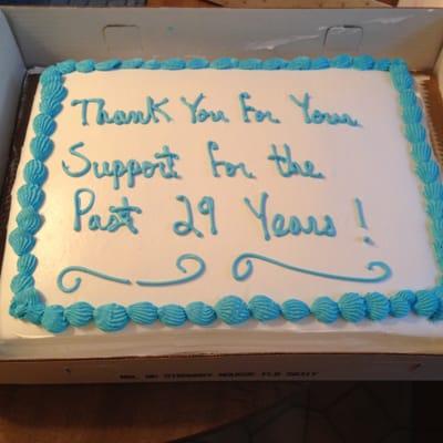 This was one of the cakes we had for our customers at an Estate Sale we had in March 2015!