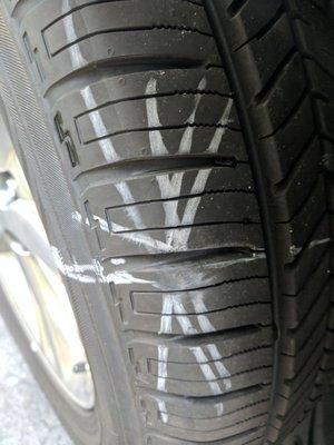 Patched tire, like brand new!